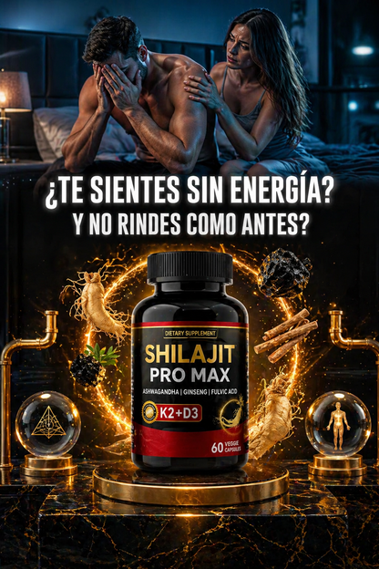 POTENCIADOR 🌿 SHILAJIT PRO MAX – Potencia de Alta Pureza 💊💪