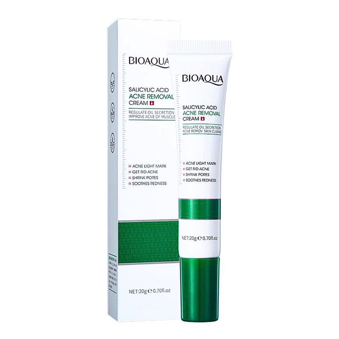 🌿 Crema Facial con Ácido Salicílico Bioaqua 🧴