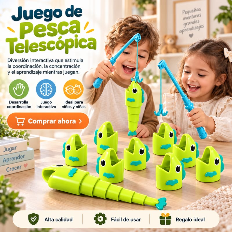 Juego de Pesca Telescópica 🐠| Diviértete y Gana 🎣