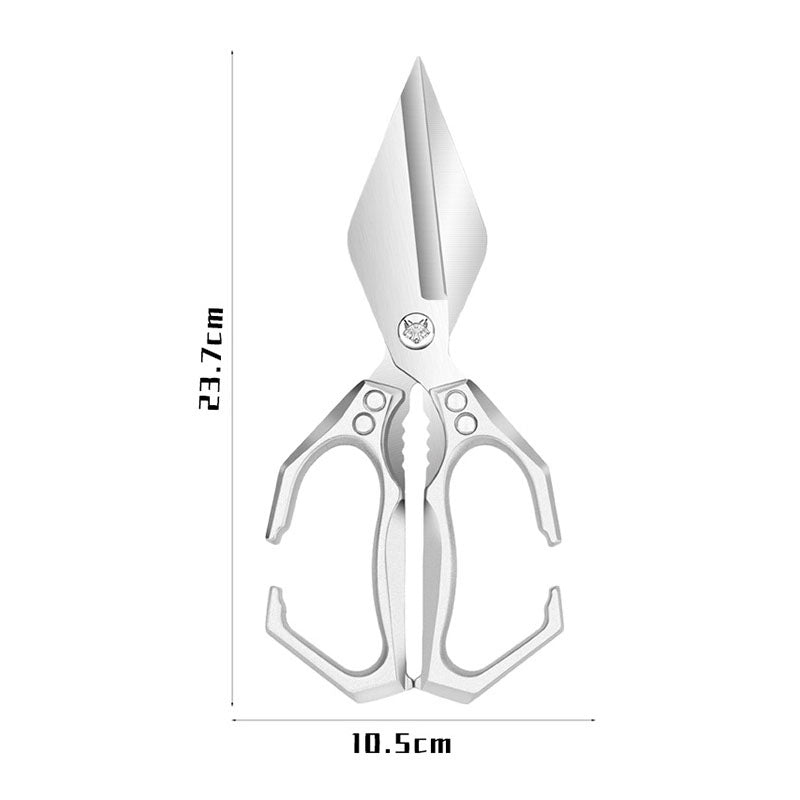 Tijeras de Cocina MULTIFUNCIONAL de Acero Inoxidable – Corta Pollo, Carne y Huesos Facilmente 🍗🥩🦴