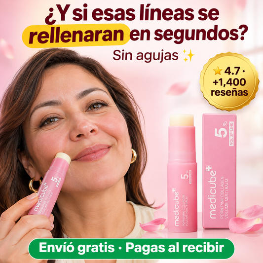 Bálsamo PDRN Pink Collagen 💗 | Efecto Relleno sin Agujas · Ojeras, Surcos y Labios