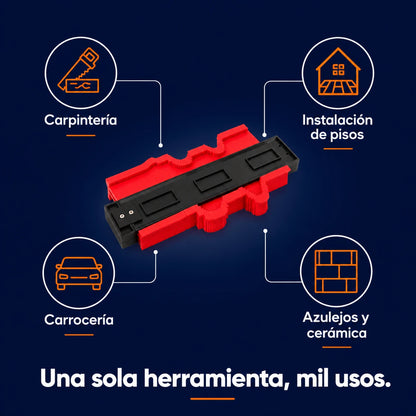 Regla de Contornos Pro™ Corte Perfecto al Primer Intento
