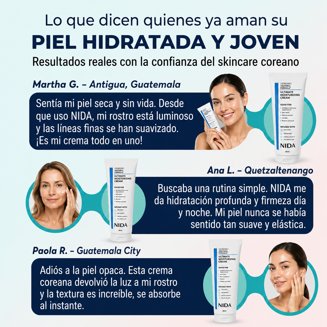 NIDA® Crema Hidratante Anti-Edad Coreana, ¡Empieza a cuidar tu piel desde hoy! 💁🏻‍♀️