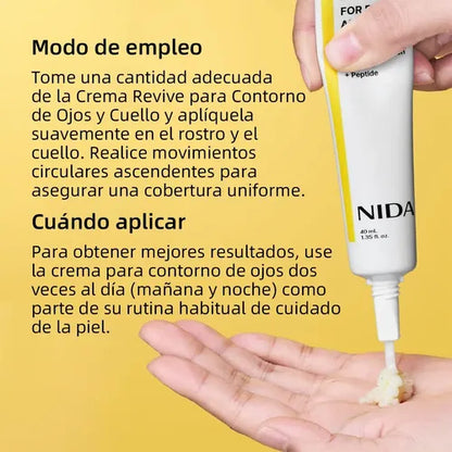 NIDA® Crema Hidratante Anti-Edad Coreana + Crema para Contorno de Ojos, ¡Empieza a cuidar tu piel desde hoy! 💁🏻‍♀️