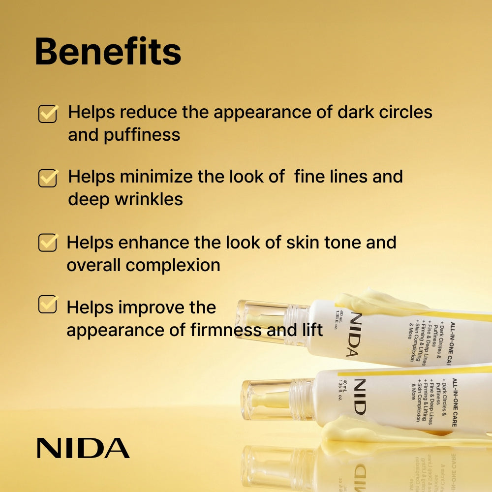 NIDA® Crema Hidratante Anti-Edad Coreana + Crema para Contorno de Ojos, ¡Empieza a cuidar tu piel desde hoy! 💁🏻‍♀️